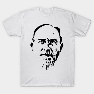 Eric Satie Black On White T-Shirt